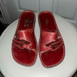 Indigo by Clark’s wedge red sandal